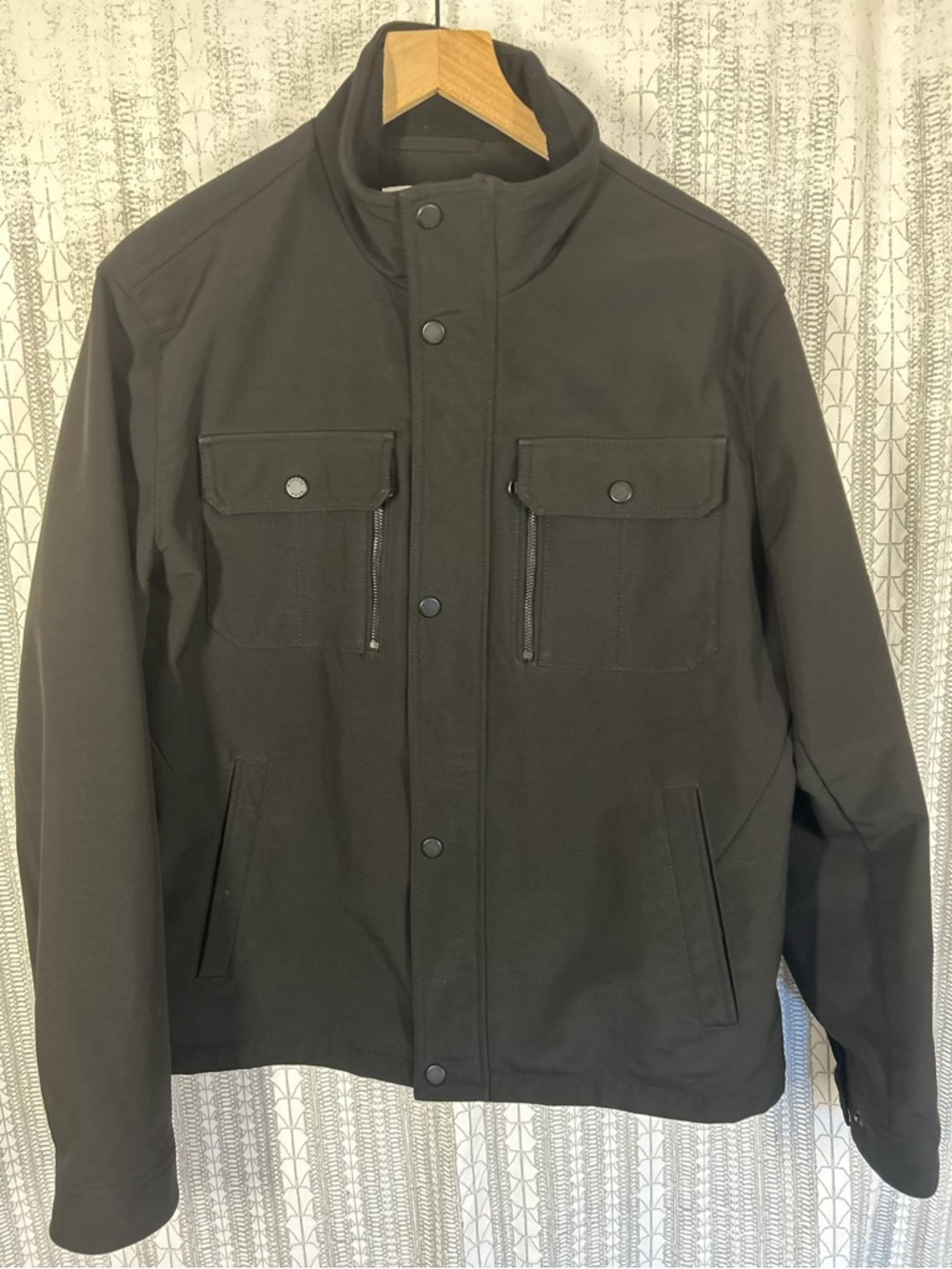 Michael Kors Men's Dark Brown Military Field Jacket